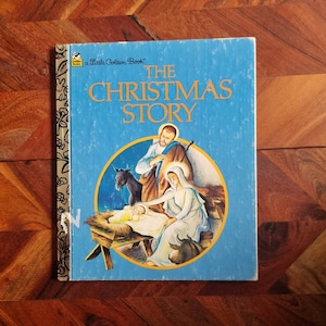 Vintage Children&#39;s Book - Little Golden Book - The Christmas Story  -  1980 Edition