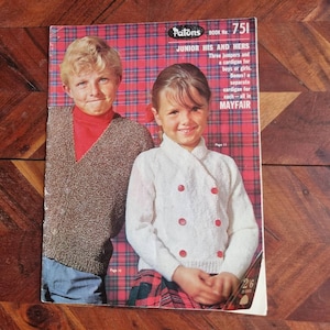 Vintage Patons Knitting Book No. 751 - Junior His and Hers