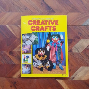 Vintage Creative Crafts Book: Sewing, Knitting, Cross-Stitch, Patchwork
