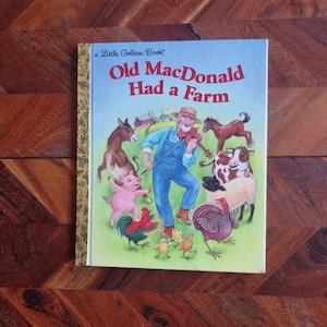Vintage Children&#39;s Book  - Little Golden Book - Old MacDonald Had a Farm - 1997 Edition