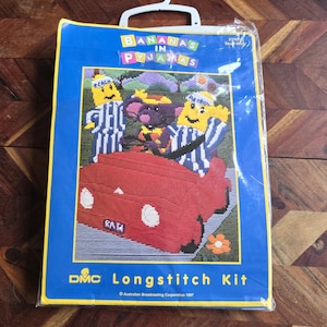 Vintage Bananas in Pyjamas Longstitch Kit, Rat in A Hat