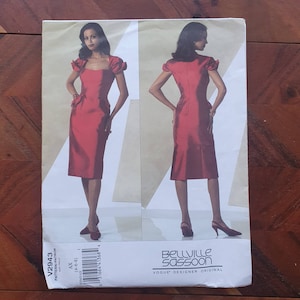 VOGUE Bellville Sassoon Pattern V2943 Womens Dress Sizes 4-8