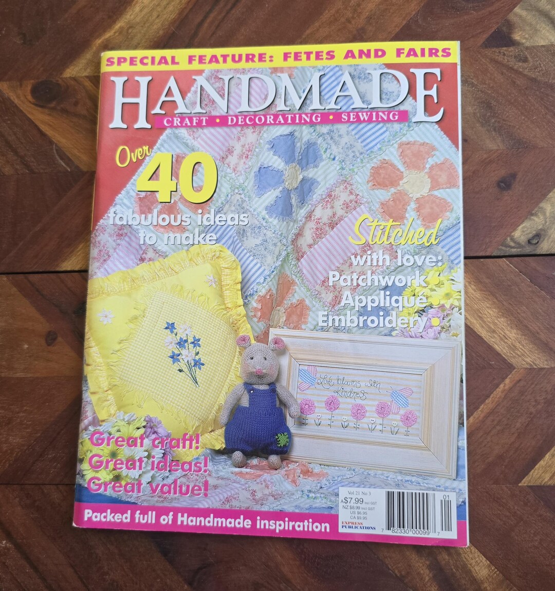 Handmade Magazine - Craft - Decorating - Sewing - Volume 21 No 3 - Etsy