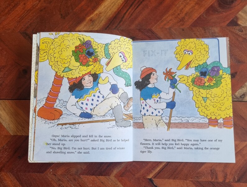 Vintage Big Bird Little Golden Book - Sesame Street, 1985 - Etsy