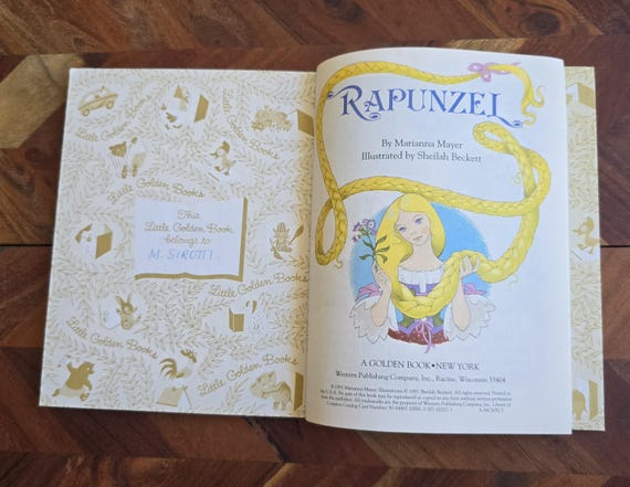 Vintage Children's Book - Little Golden Book - Rapunzel