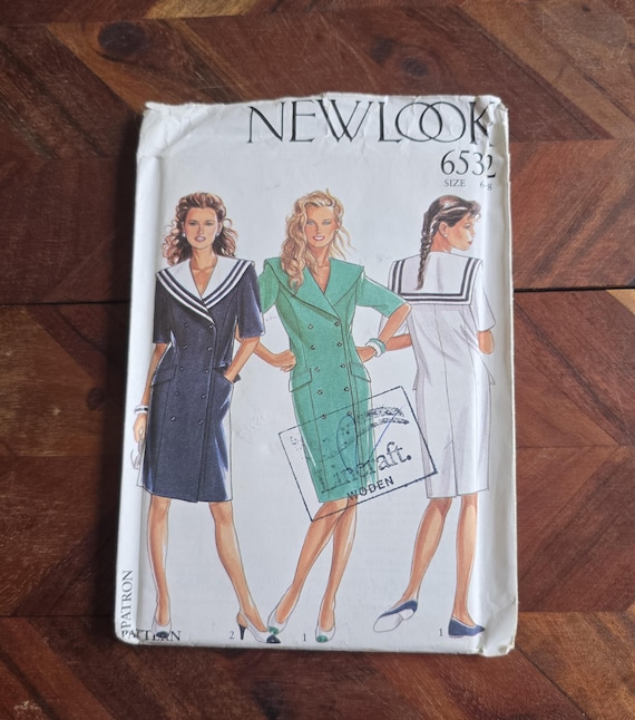 NEW LOOK 6532 Vintage Womens Dress Pattern Sizes 6-8-10-12-14-16-18