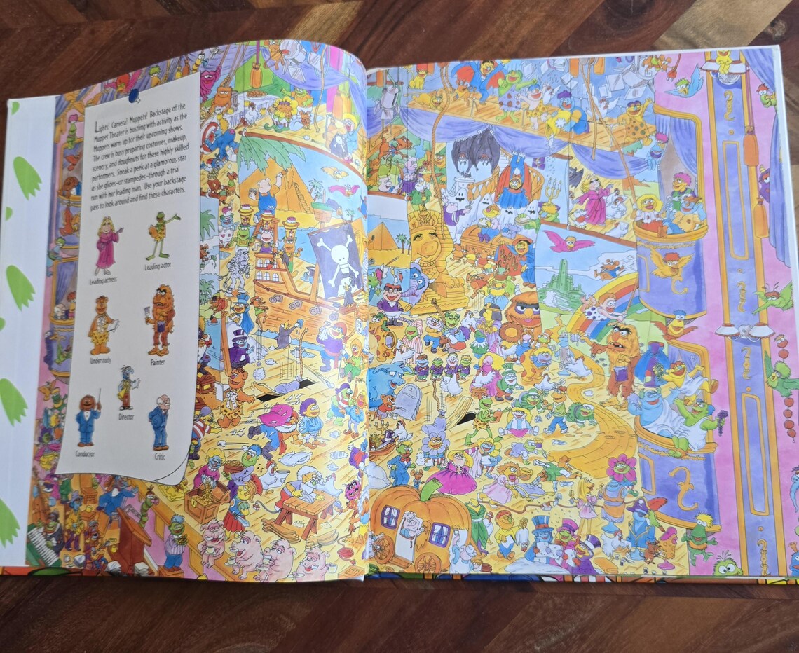 Vintage Muppets Look and Find Book - 1996 Hardcover Edition - Etsy