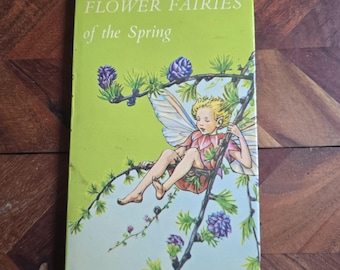 Vintage Children's Book  -  Flower Fairies of the Spring - Cicely M Barker  - 1970's Hard Cover Edition
