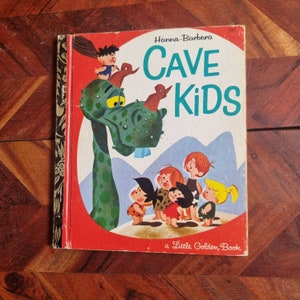 Vintage Children&#39;s Book - Little Golden Book - Cave Kids - 1974 Edition