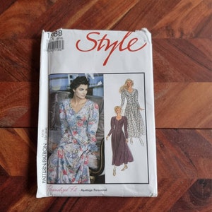 Vintage STYLE Pattern 1988 Vestido de mujer Talla 8-10-=12-14-16-18