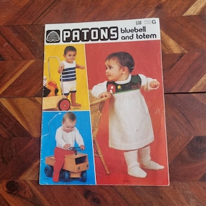 Vintage Patons Knitting Book No. 530 - Baby and Toddler Kntitting