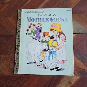Vintage Children&#39;s Book  - Little Golden Book - Eloise Wilkin&#39;s Mother Goose - 1961 Soft Cover Edition