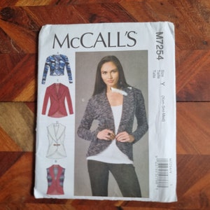 MCCALLS  Pattern M7254  Womens Cardigan Size XS-M