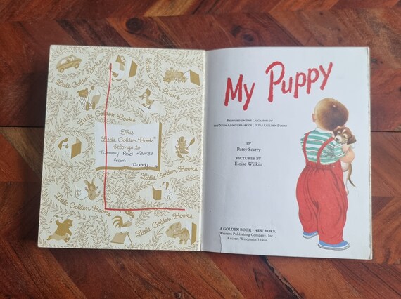 Vintage Children's Book - Little Golden Book - My Puppy