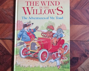 Vintage Childrens Books - The Wind in the Willows - The Adventures of Mr Toad  - 1991 Hard Cover Edition