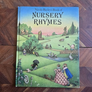 Livre pour enfants vintage - Comptines de Nicola Bayley - Édition couverture rigide de 1977