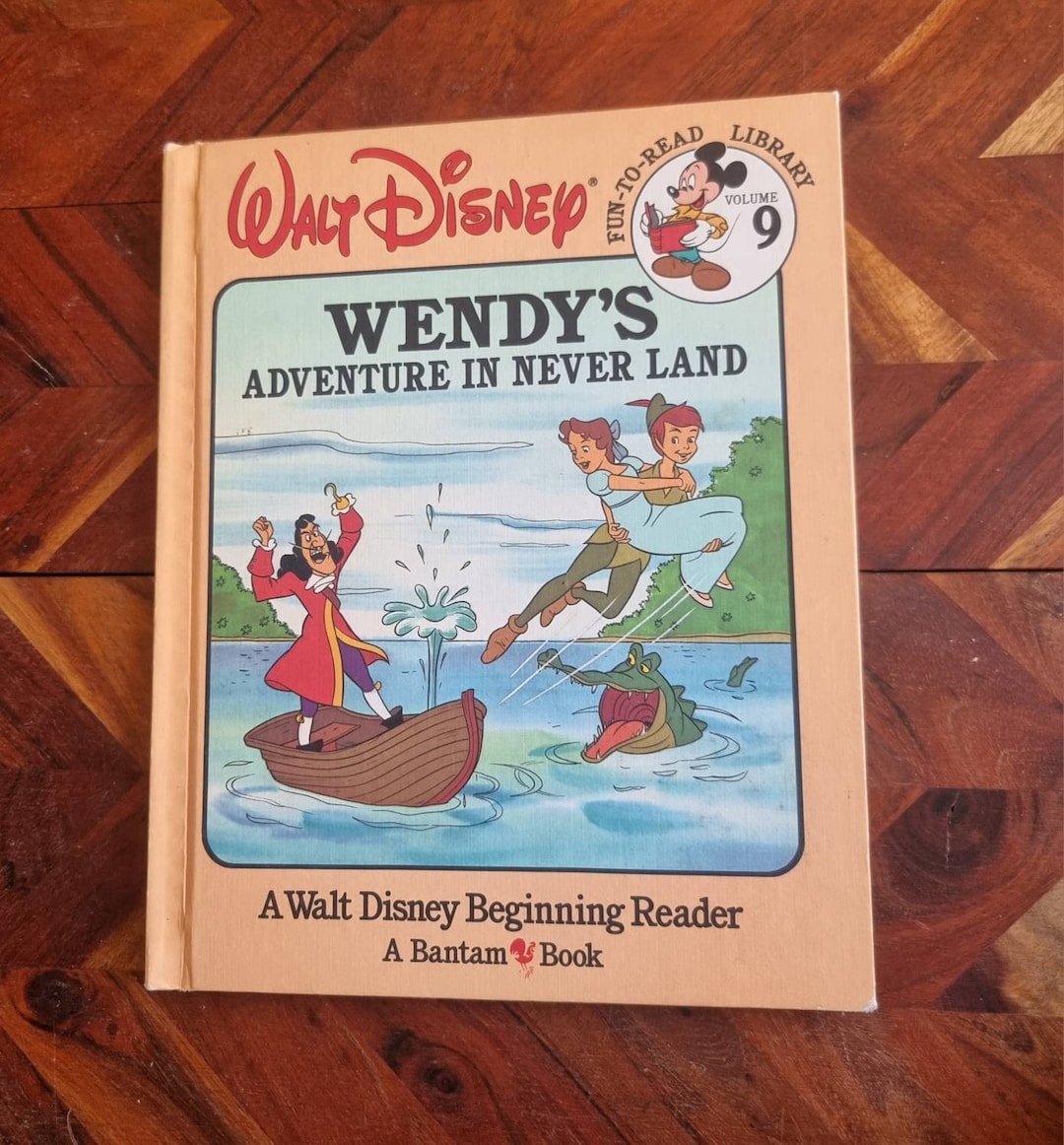 Vintage Disney's Wendy's Adventure Book – 1986 Hardcover Edition