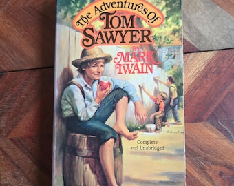 Vintage Children Books  - Tom Sawyer - Mark Twain - Aerie Books - 1986 Soft Cover Edition