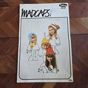 Vintage Patons Knitting Book No. 837 - Madcaps - Childrens Hats