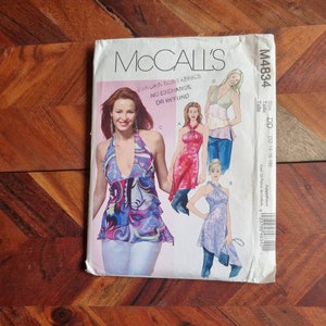 MCCALLS  Pattern M4834 Womens Tops Size 12-18