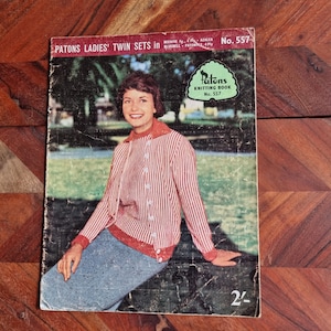 Vintage Patons Dames Twin Sets Breiboek nr. 557