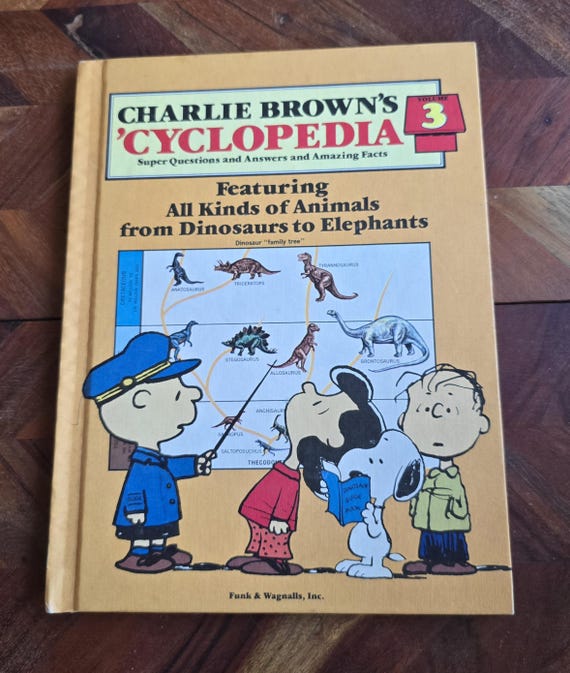 Vintage Charlie Brown's Cyclopedia Vol. 3 – Animals, Dinosaurs