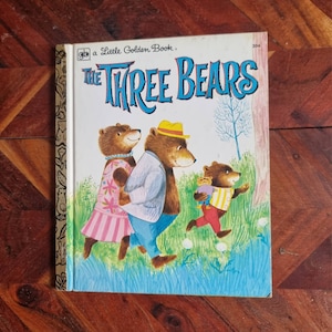 Vintage Children&#39;s Book - Little Golden Book - The Three Bears - 1976 Edition