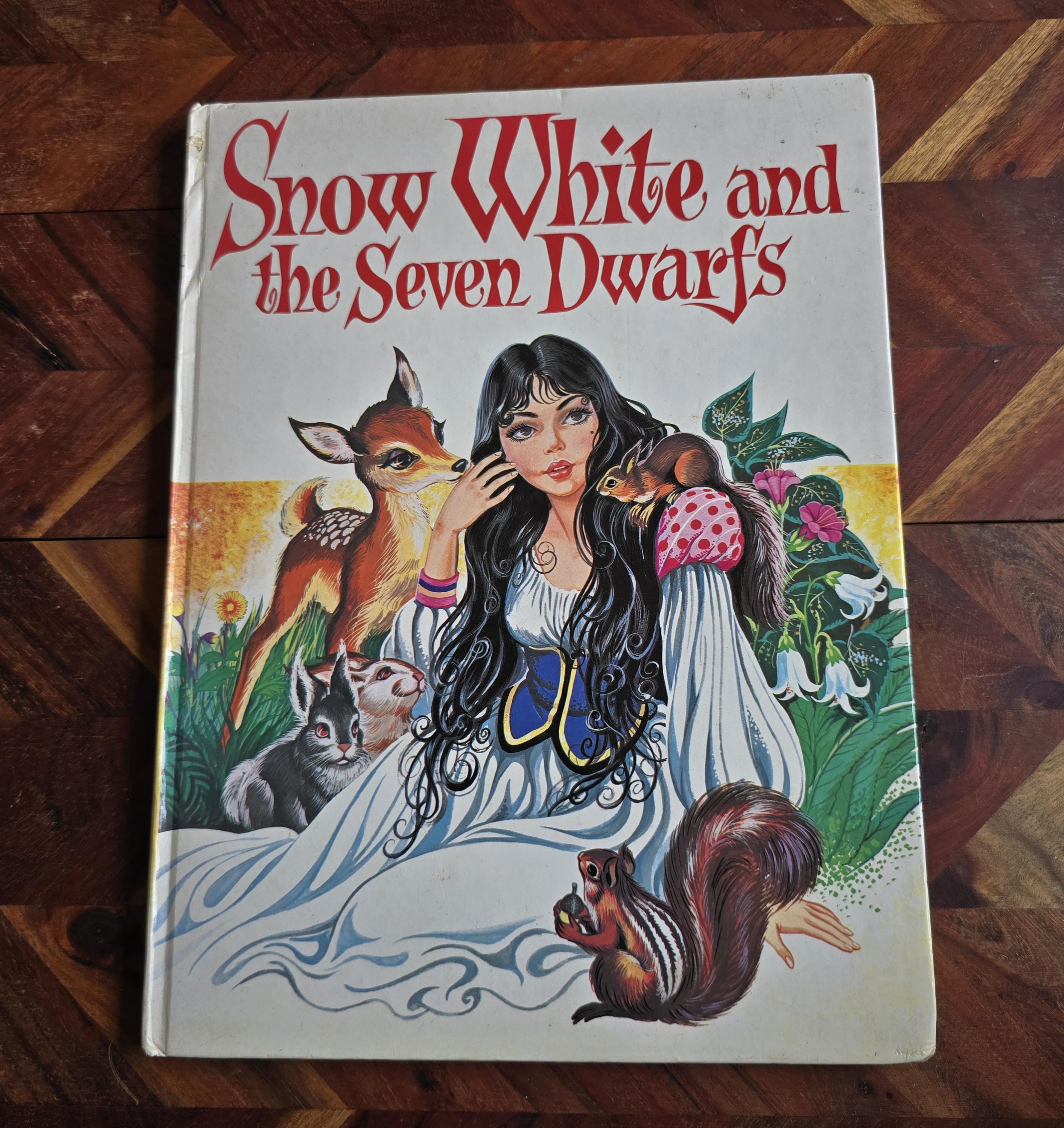 Vintage Children's Book - Snow White and the Seven Dwarfs - Brown