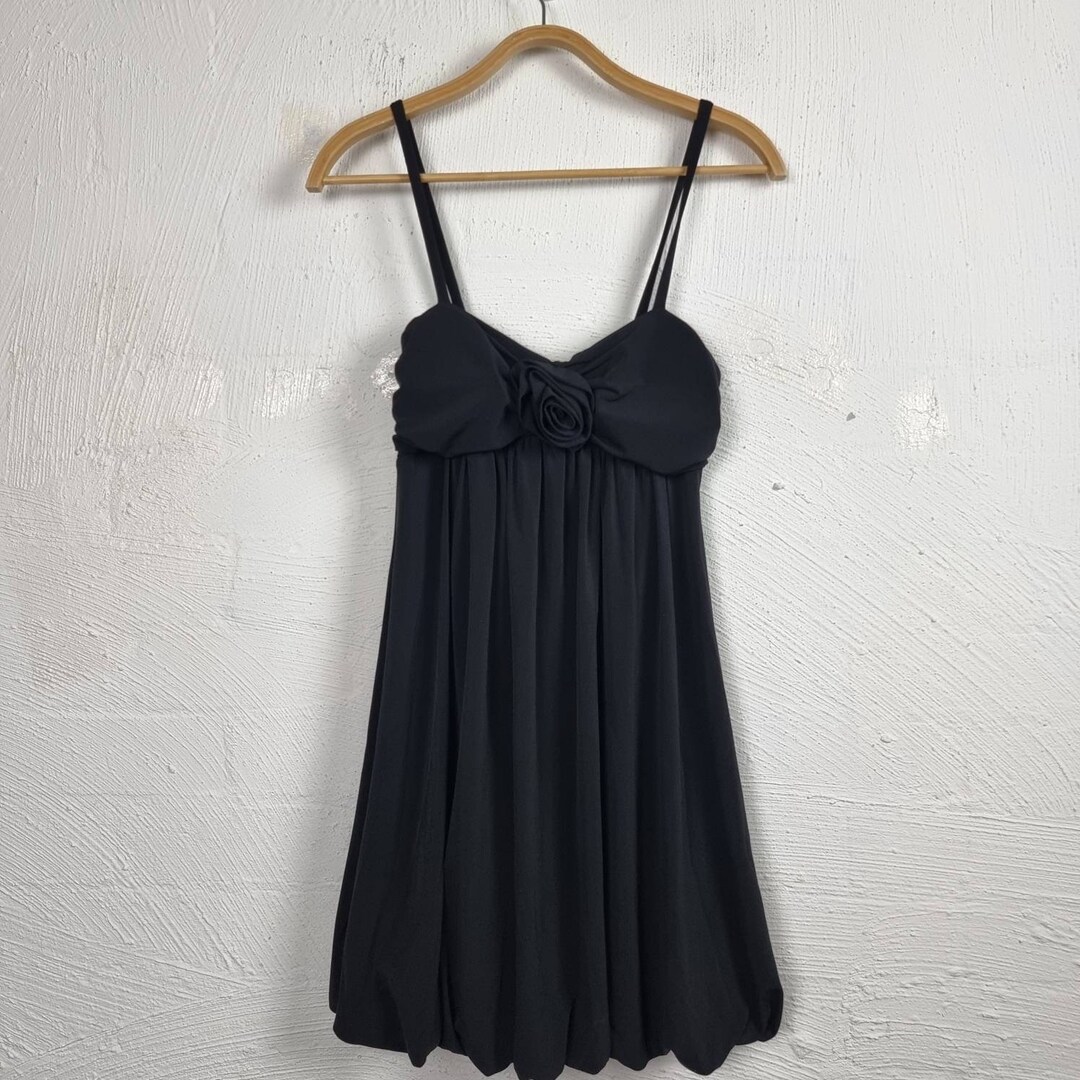 portmans knit dress New Vintage Womens Size S Black Stretch Bubble Hem red carpet inspired cowl neck crisscross long dress