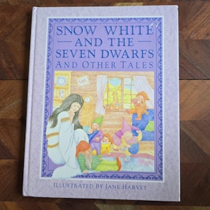 Libro infantil antiguo: Blancanieves y los siete enanitos y otros cuentos, contado por Geraldine Carter, edición de tapa dura de 1988