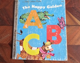 Vintage Little Golden Book - The Happy Golden ABC, 1982 Hardcover