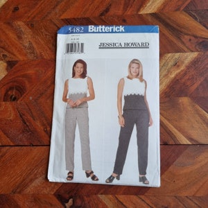 Jessica Howard BUTTERICK Pattern 5482 Womens Top and Pants Sizes 6-8-10