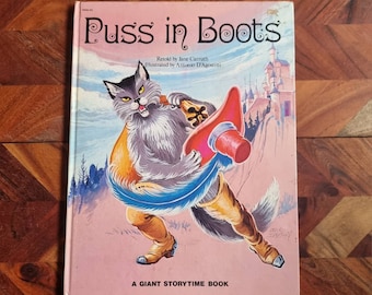 Vintage Childrens Books - Puss in Boots - Retold by Jane Carruth - 1979 Hard Cover Edition