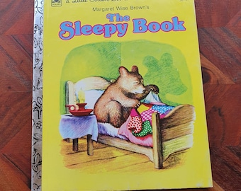 Vintage Little Golden Book - The Sleepy Book, 1975 Edition