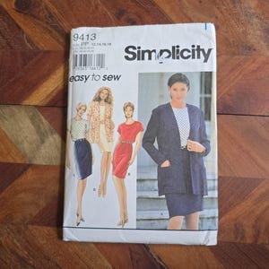 Vintage SIMPLICITY Modello 9413 Giacca da donna Taglie 12-14-16-18