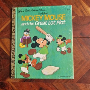 Vintage Children&#39;s Book - Little Golden Book - Mickey Mouse and the Great Lot Plot - 1974 Edition