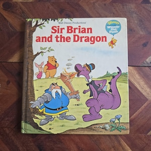 Vintage Kinderbuch - Winnie Puuh - Sir Brie und der Drache - 1980 Hard Cover Edition