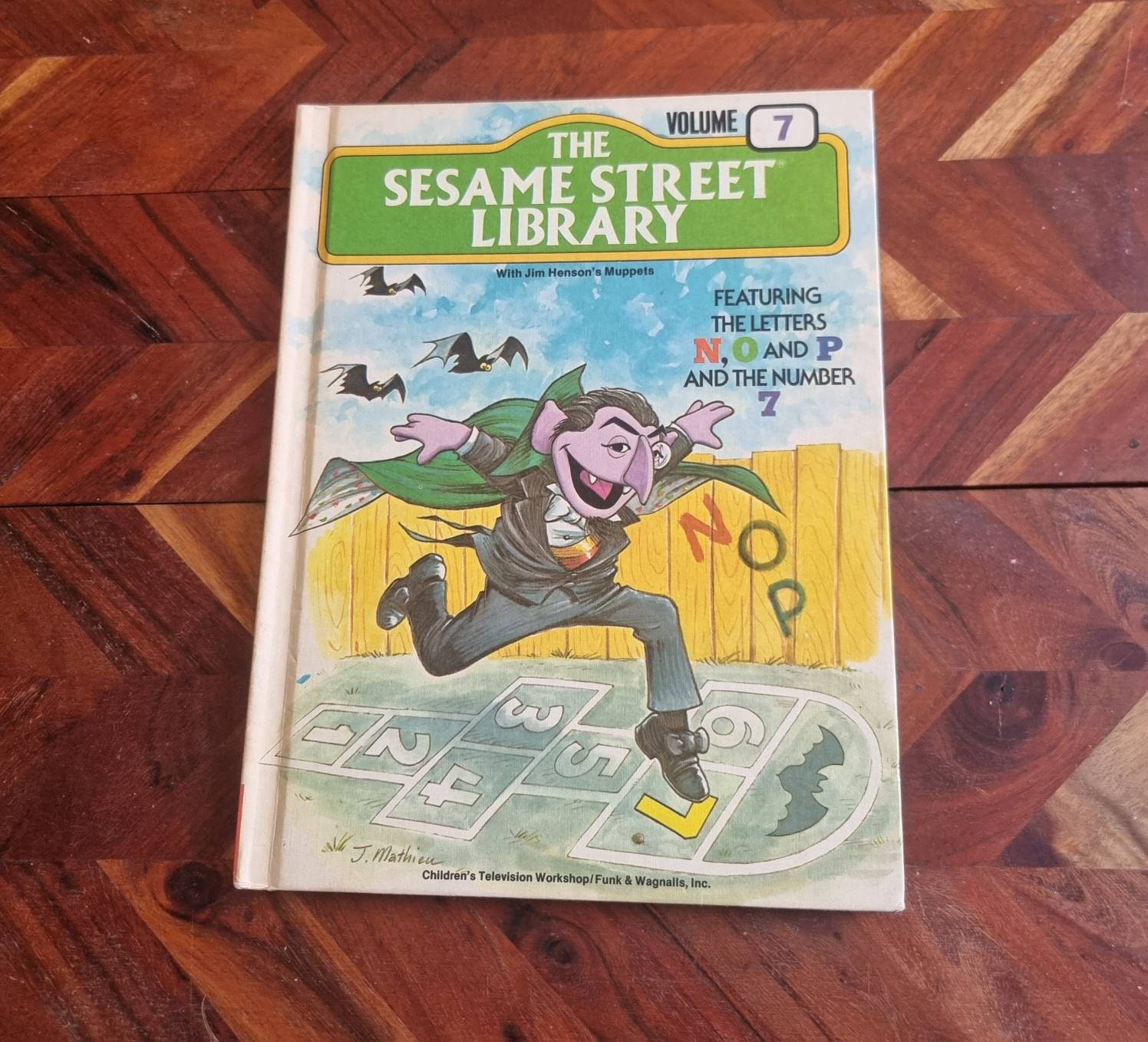 Vintage Sesame Street Book - Volume 7, Letters NOP - 1978 Edition