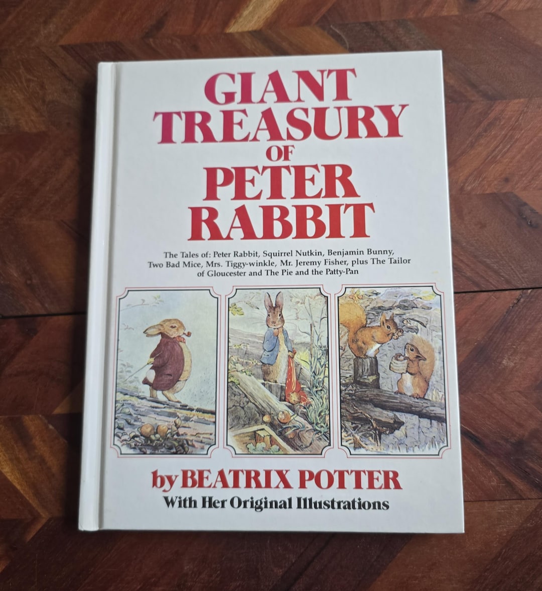 Vintage Children's Book - Giant Treasury of Peter Rabbit - Beatrix