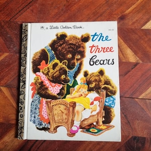 Vintage Children&#39;s Book - Little Golden Book - The Three Bears - 1978 Edition