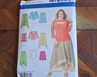 Patron De Couture Simplicity N°1812 - Taille AA (10-18) - Jupe Et Haut Pour Femme - Neuf