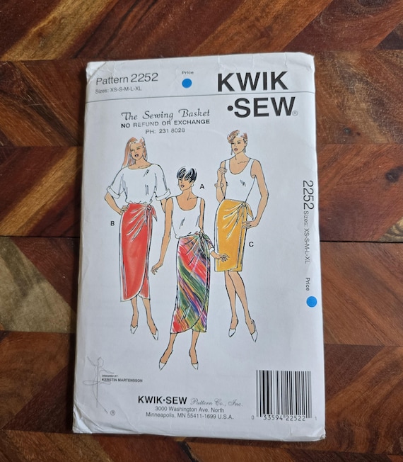 Kwik Sew パターン 2252 レディーススカート サイズ XS-S-M-L-XL
