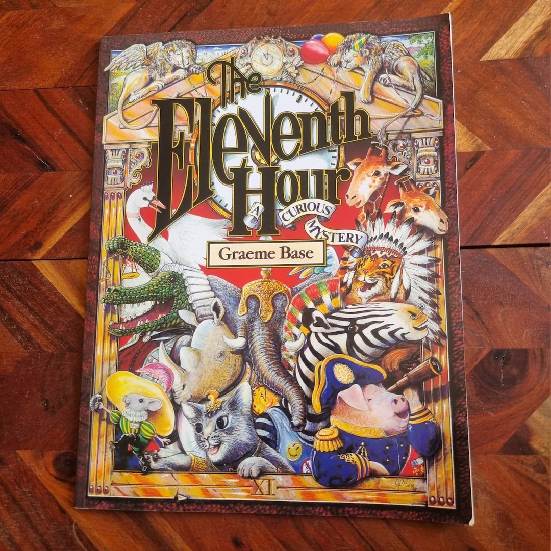 Vintage Children's Book the Eleventh Hour Graeme Base Etsy Vintage Children's Book the Eleventh Hour Graeme Base Etsy