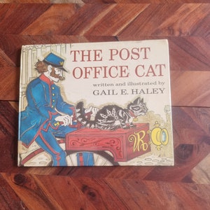 Vintage Children&#39;s Book  - The Post office Cat - Gail E Haley  - 1976 Hardcover Edition