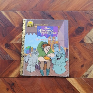 Vintage Children&#39;s Book - Little Golden Book - The Hunchback of Notre Dame - Quasimodo&#39;s new Friend -  1996 Edition