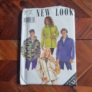 NEW LOOK  Pattern 6672 Unisex Jacket Jumper Top Size S-XXL