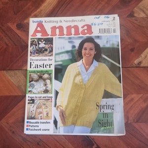 Vintage ANNA Burda brei- en naaldwerktijdschrift - nr. 2 - editie februari 1997