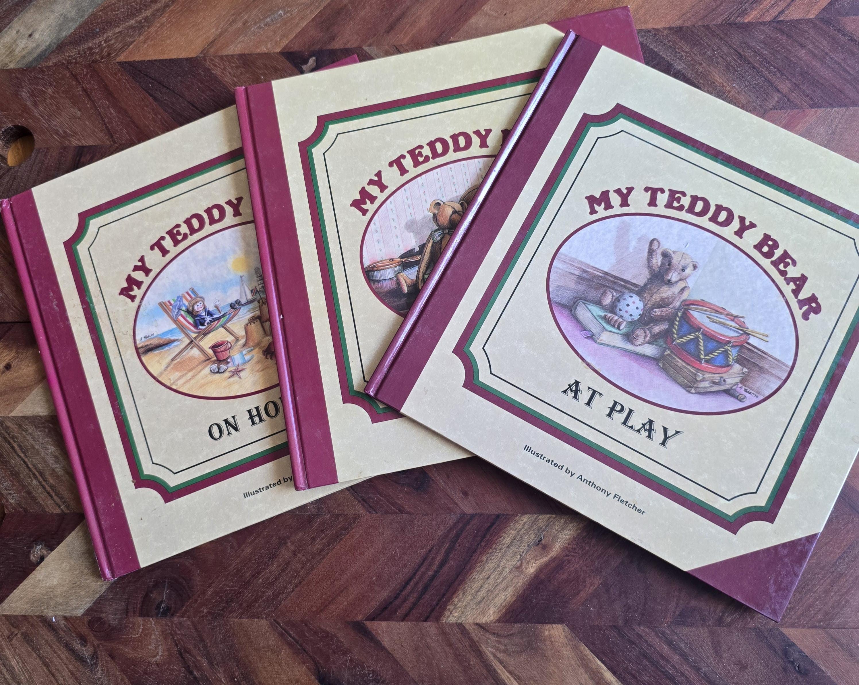 Vintage Children's Book - My Teddy Bear - On Holiday - At Home - At Play - Anthony Fletcher - Set of 3 - 1993 Hard Cover Edition