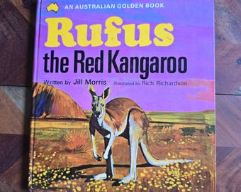 Vintage Rufus the Red Kangaroo Book – 1970 Australian Golden Book