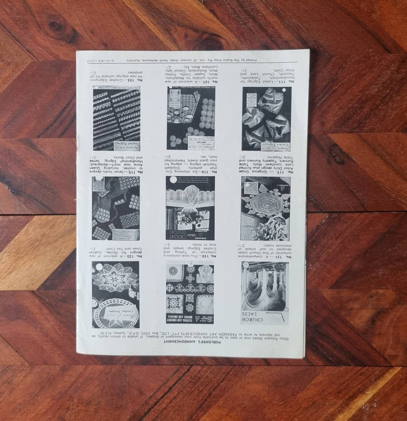 Vintage Paragon Crochet Pattern Book No. 110 - Pineapple Design - Etsy ...